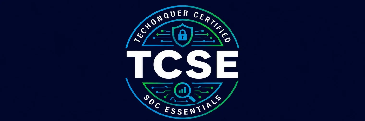 Techonquer Certified SOC Essentials TCSE free course