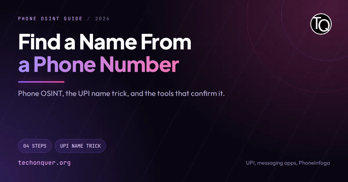 Find a Name From a Phone Number